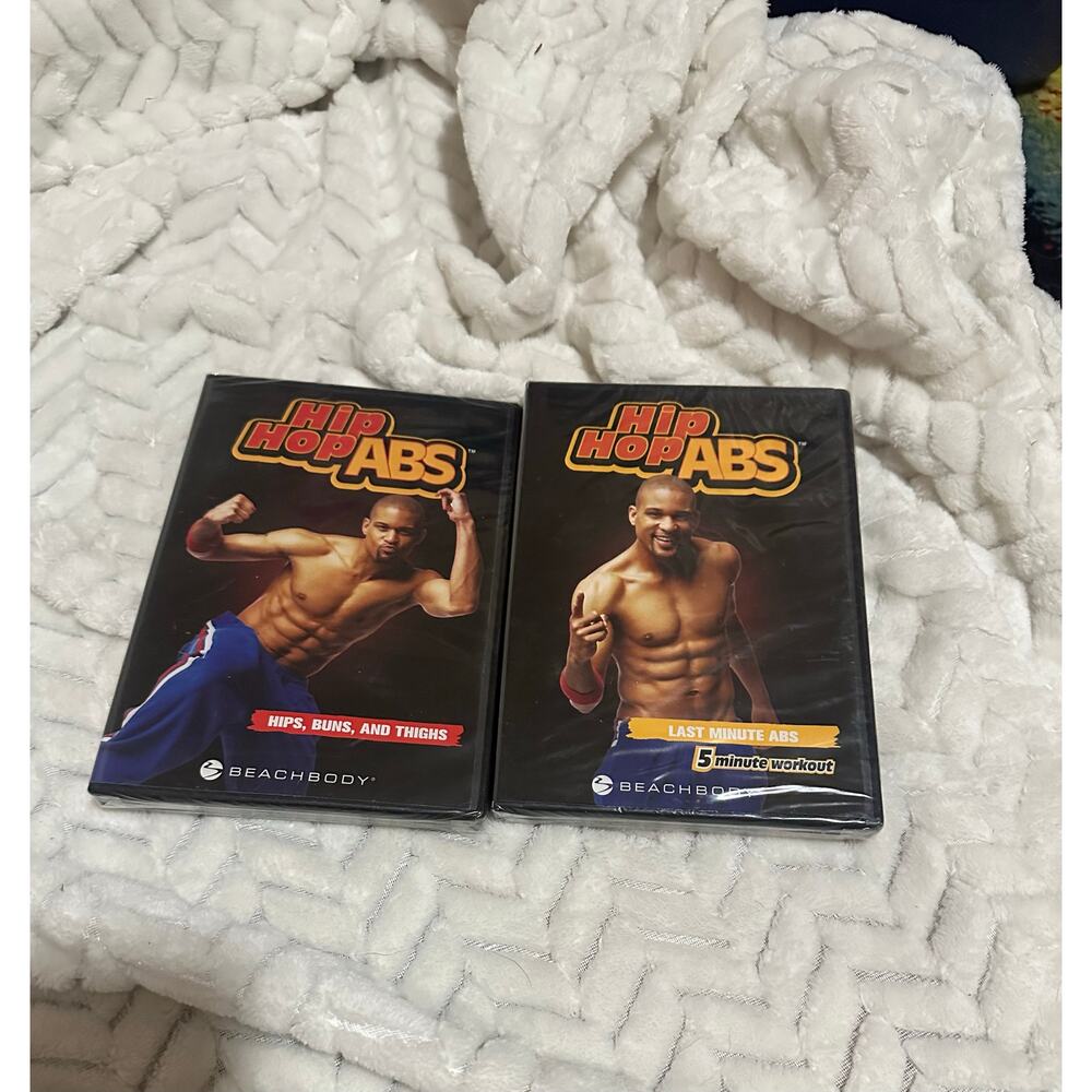 Beach body Hip Hop Abs 2-DVD Set Hips Buns Thighs + Last Minute Abs NWT